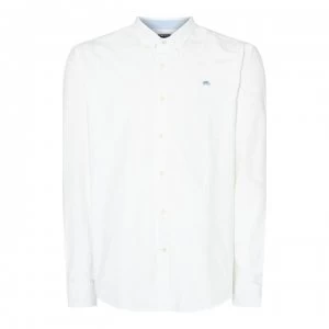 Image of Raging Bull Raging Long Sleeve Oxford Shirt - White63