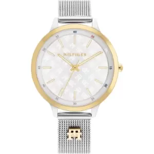 Image of Ladies Tommy Hilfiger Stainless Steel Mesh Watch
