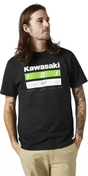 Image of FOX Kawi Stripes SS Premium T-Shirt, black, Size S, black, Size S