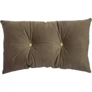 Image of Paoletti Pineapple Filled Cushion (One Size) (Grey) - Grey