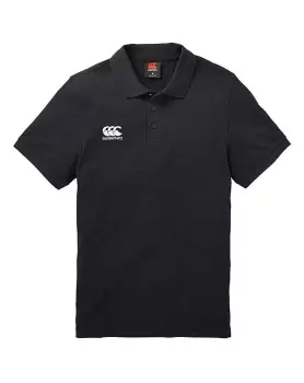 Image of Canterbury Black Waimak Polo Regular
