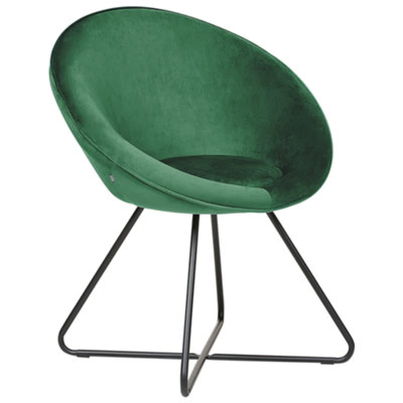 Image of Beliani Dining Chair Floby Ii Velvet Emerald Green