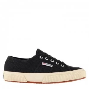 Image of Superga 2750 Canvas Trainers - Black/White 999