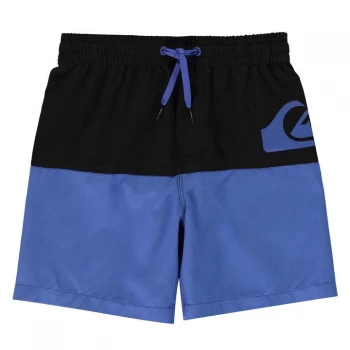 Image of Quiksilver Colour Block Board Shorts Junior Boys - Black/Dazzling