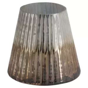 Image of Grey And Bronze Ombre Large Conical Candle Holder