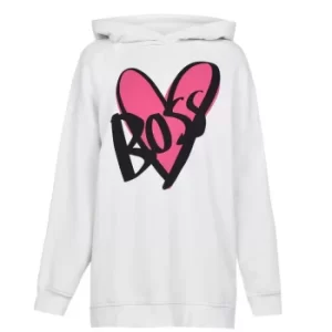 Image of Hugo Boss Heart Logo Pullover Hoodie Black Size M Women