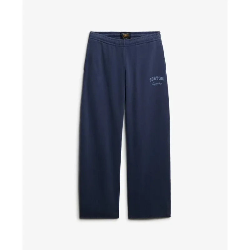 Image of Superdry Womens flared joggers Superdry Essential Bleu Female S