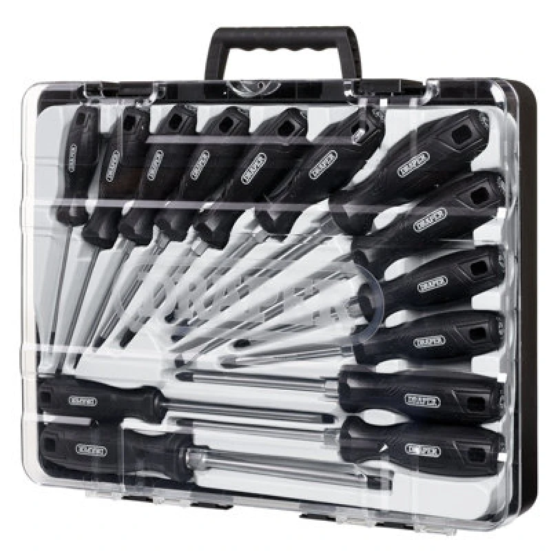 Image of Draper Set 6 - 14PC set - REGULAR(L2) Hard Grip Screwdriver Set with tx-star (14 Piece) - Draper 13588
