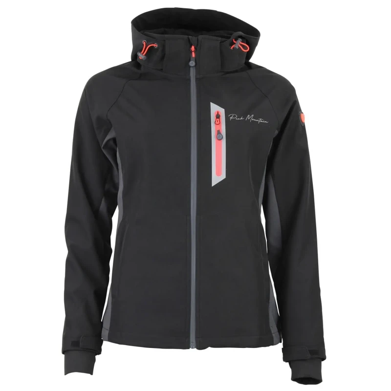 Image of Mesh zip-up jacket For Her Peak Mountain Softshell Noir Female L