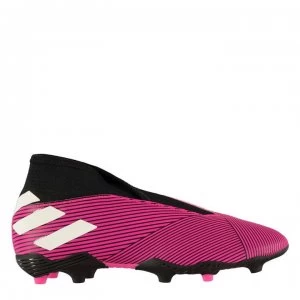 Image of adidas Nemeziz 19.3 Laceless Junior FG Football Boots - ShockPink/Black