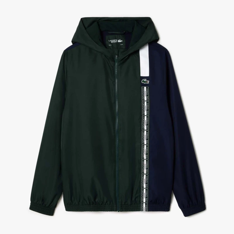 Image of Lacoste Recycled Fiber Zipped Tennis Jacket - Multi Multi XS