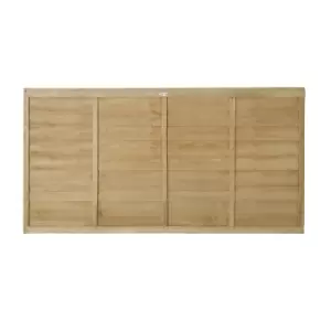 Image of 6ft x 3ft (1.83m x 0.91m) Pressure Treated Superlap Fence Panel - Pack of 4 (Home Delivery)