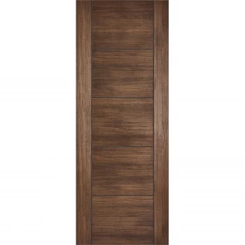Image of Vancouver Internal Walnut Laminate 5 Panel Door - 762 x 1981mm