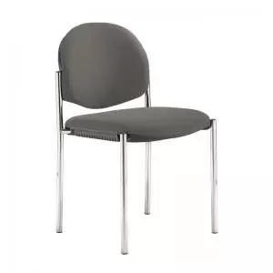 Image of Coda multi purpose stackable conference chair with no arms - Slip Grey