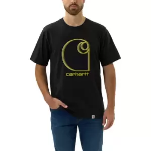 Image of Carhartt Mens C Graphic Relaxed Fit Short Sleeve T Shirt L - Chest 42-44' (107-112cm)