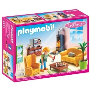 Image of Playmobil Living Room with Fireplace
