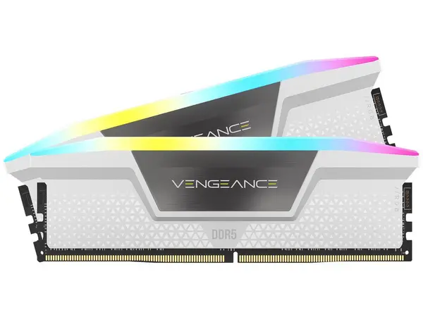 Image of Corsair Vengeance RGB 32GB Kit (2 x 16GB) 6000MHz CL36 Memory - White - CMH32GX5M2B6000C36W