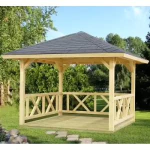 Image of 3x3m (10'x10') Palmako Betty Garden Pavilion - Luxury Gazebo