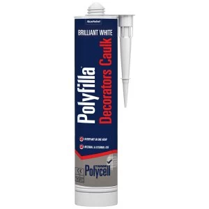 Image of Polyfilla Polycell Decorators Caulk Brilliant White - 380ml