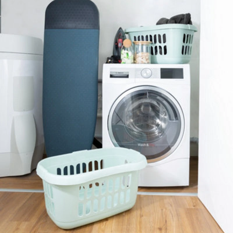 Image of Wham 2 X Casa Plastic Hipster Laundry Basket Silver Sage