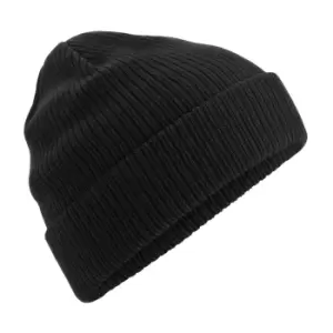 Image of Beechfield Organic Cotton Beanie (One Size) (Black)