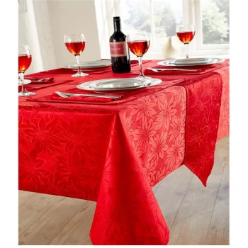 Image of The Spirit Of Christmas Poinsettia Runner - Red