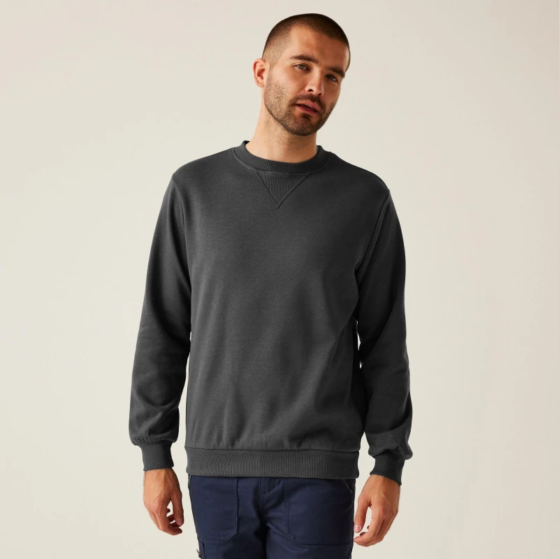 Image of Regatta Mens Pro Crewneck Sweatshirt Seal Grey male XS