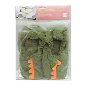 Image of Dinosaur Heat Pack Toesties Warmer Slippers (One Size)