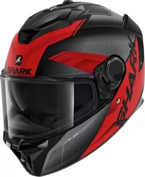 Image of Shark Spartan GT Elgen Helmet, black-red, Size S, black-red, Size S