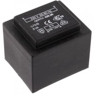 Image of PCB mount transformer 1 x 230 V 2 x 4.5 V AC 8 VA 888 mA
