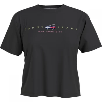 Image of Tommy Jeans Modern Logo T Shirt - BDS BLACK
