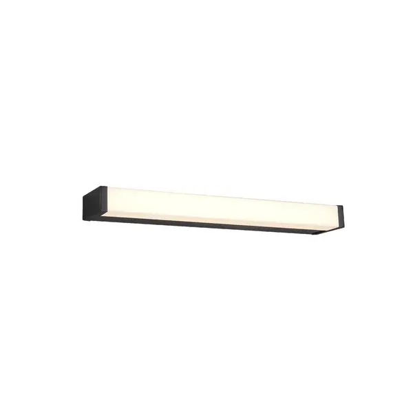 Image of Fabio Modern 42cm Bathroom Wall Lamp Black Matt 3000K IP44