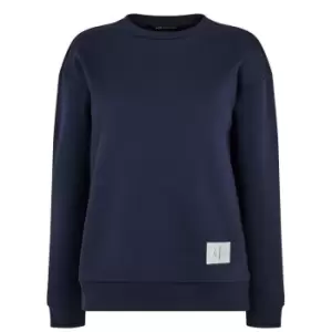 Image of Armani Exchange Crew Sweater - Blue