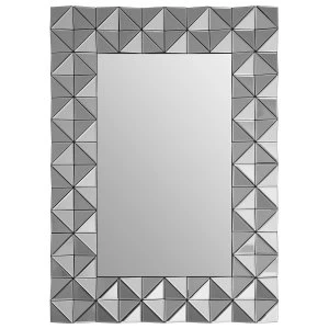Image of Premier Housewares Soho 3D Wall Mirror - Smoked Glass