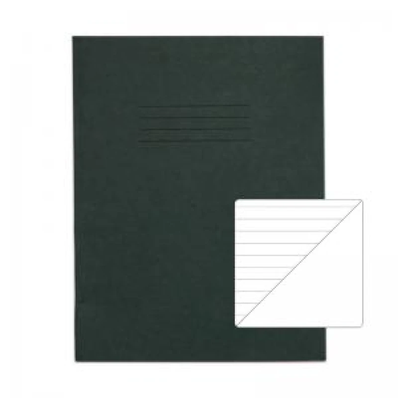 Image of RHINO 9 x 7 Exercise Book 80 Page, Dark Green, F8/B (Pack of 10)