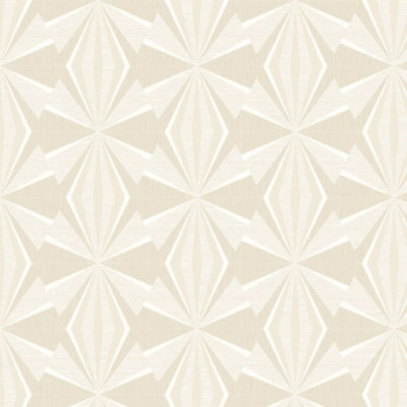 Image of Hoopla Walls Sunray Diamond Beige 10M Wallpaper Matt Smooth