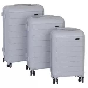 Image of Linea Monza Hardcase Silver Suitcase
