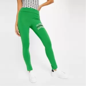 Image of I Saw It First California Graphic Print Leggings - Green