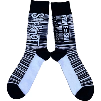Image of Slipknot - Barcode Unisex UK Size 7 - 11 Ankle Socks - Black