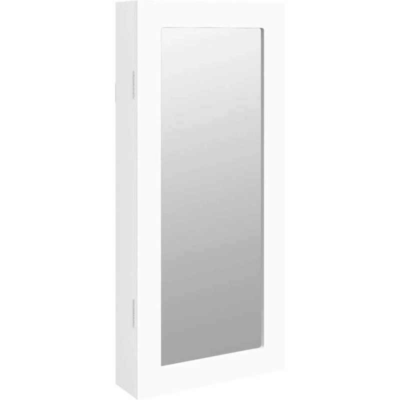 Image of VIDAXL Vidaxl - Mirror Jewellery Cabinet Wall Mounted White 30x8.5x67cm 8720845811143
