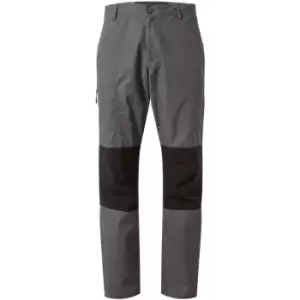 Image of Craghoppers Mens Verve Trouser (38L) (Elephant/Black) - Elephant/Black