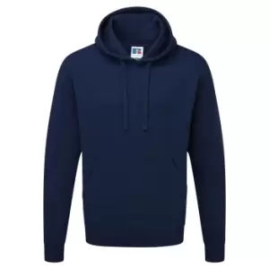 Image of Russell Mens Authentic Hooded Sweatshirt / Hoodie (2XL) (French Navy)