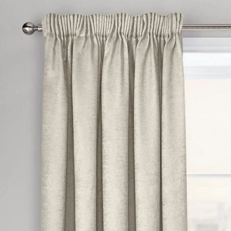 Image of Velosso Westwood Dimout Pencil Pleat Curtains - Cream