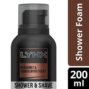 Image of Lynx Bergamont and Sandalwood Scent Shower and Shave Foam 200ml