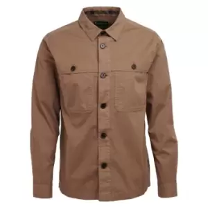 Image of Barbour Mens Sidlaw Overshirt Fossil Medium
