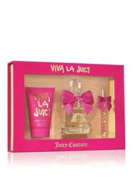 Image of Juicy Couture Viva La Juicy Eau de Parfum Gift Set For Her 3 Pieces