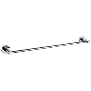 Image of Round Chrome 595mm Wall Mounted Towel Rail - rd-rail-c - Chrome - Bristan