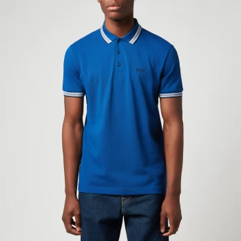 Image of Hugo Boss Athleisure Golf Paddy Polo Shirt Bright Blue Size S Men