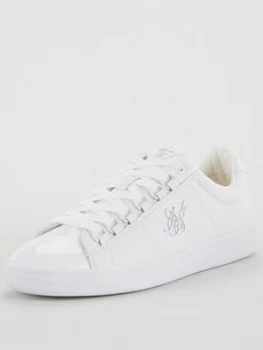 Image of Siksilk Prestige Low Trainer Suede, White, Size 9, Men