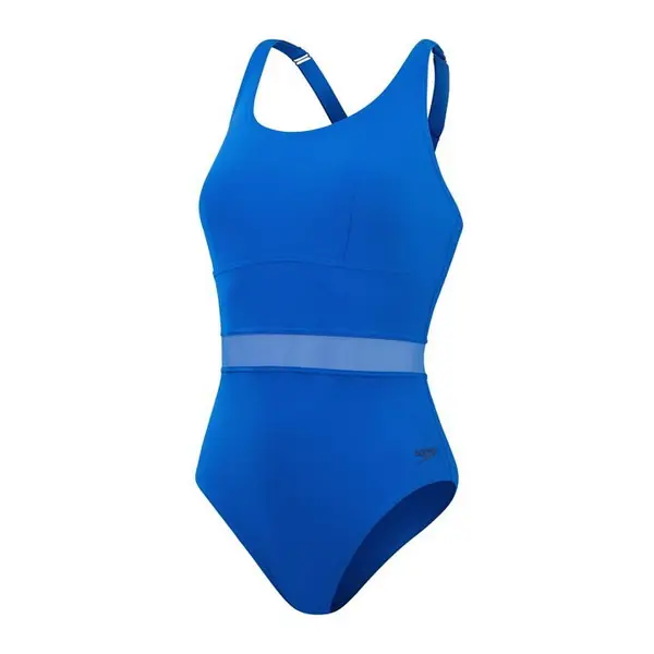 Image of Speedo Womens Shaping LuniaGlow 1 Piece One Piece Swimsuits 32/8 Blue 31577118310